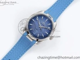 0218 GoAnywhere Aqua Terra 41mm VSF 1:1 Best Edition Summer Blue Dial on Blue Rubber Strap A8900 Super Clone 7719
